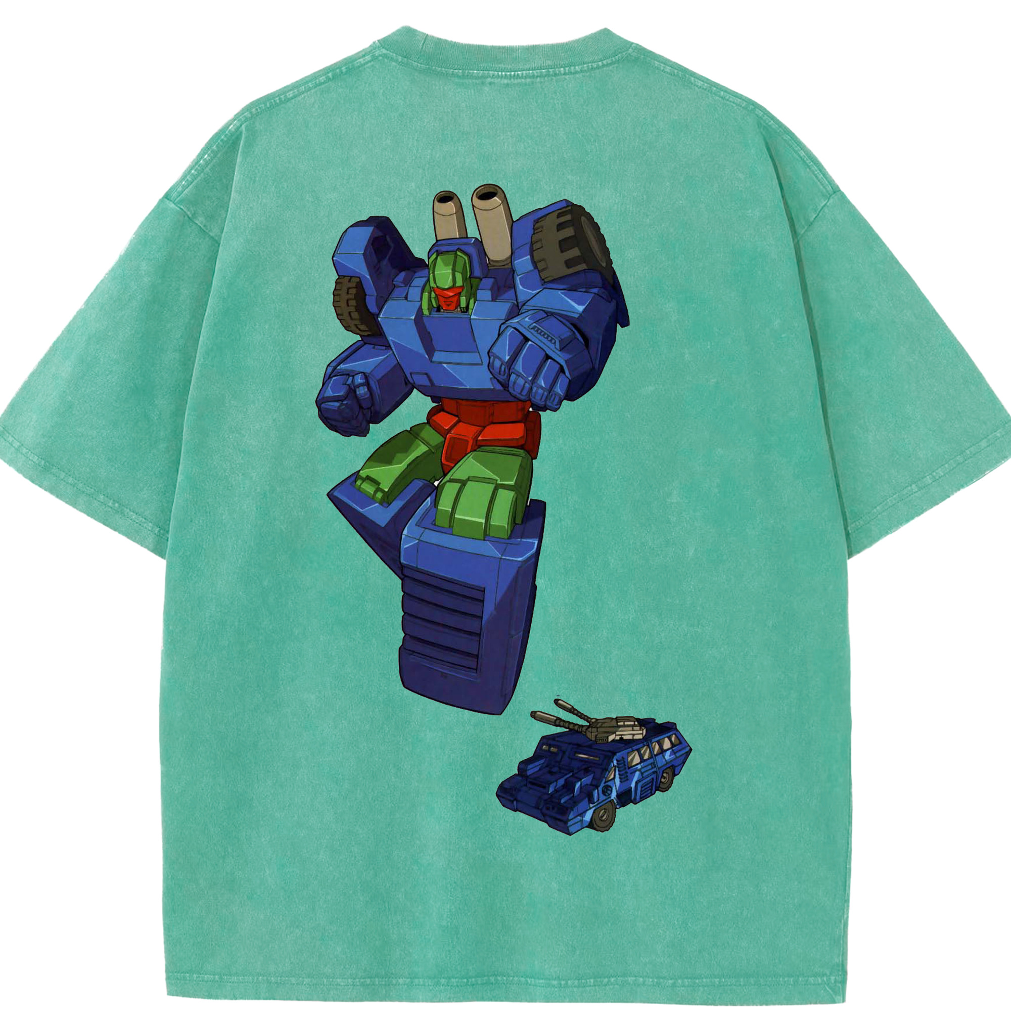 （画像用）  綿100% ヴィンテージ風 半袖Tシャツ（背面プリント）